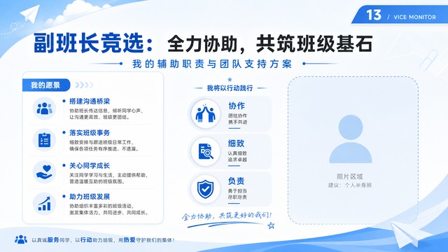 副班长竞选